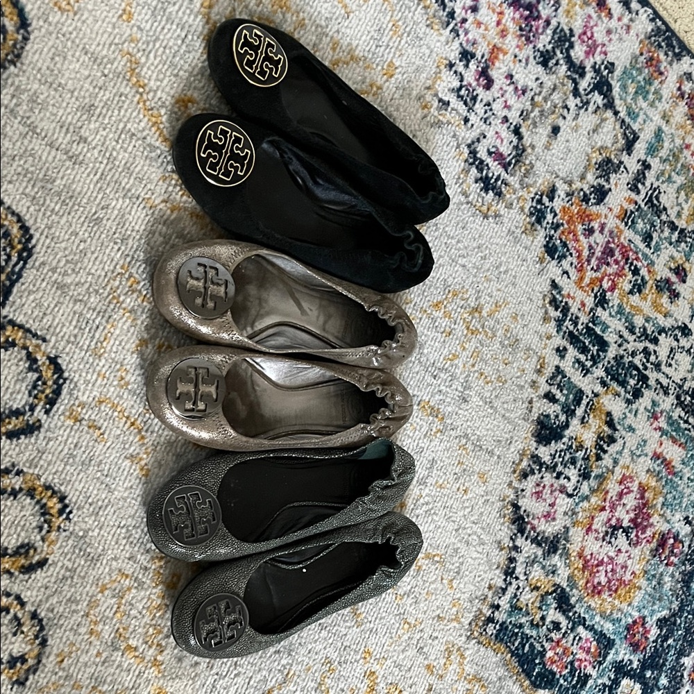 Tory Burch Women's Ballet Flats - 3 pairs size 6.5